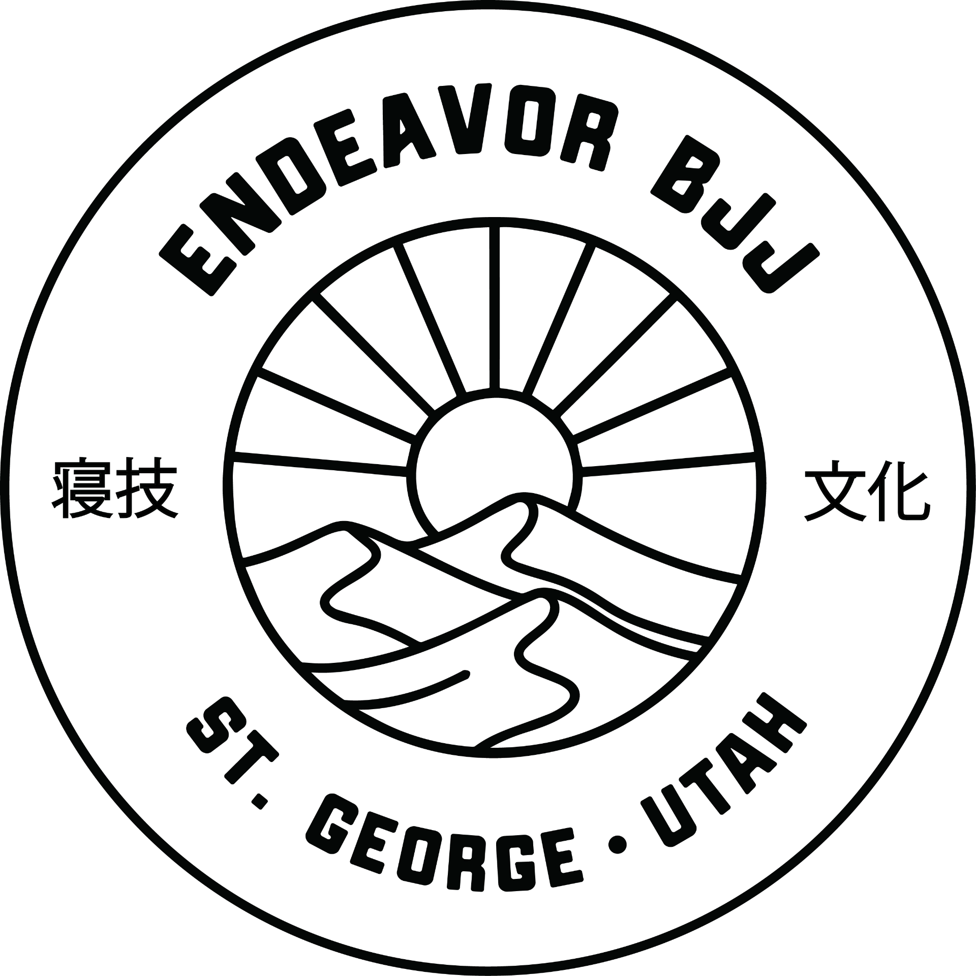 Endeavor BJJ circular logo badge